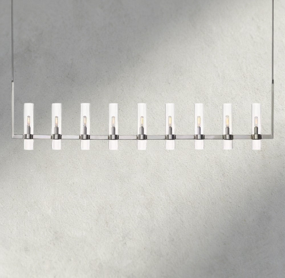 73" / Nickle Ravelle Linear Chandelier 59", 73"