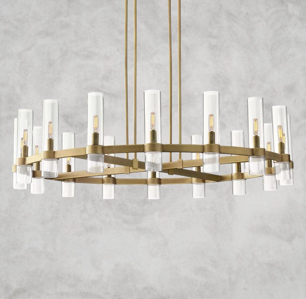 48" / Brass Ravelle Round Chandelier 36", 48", 60"