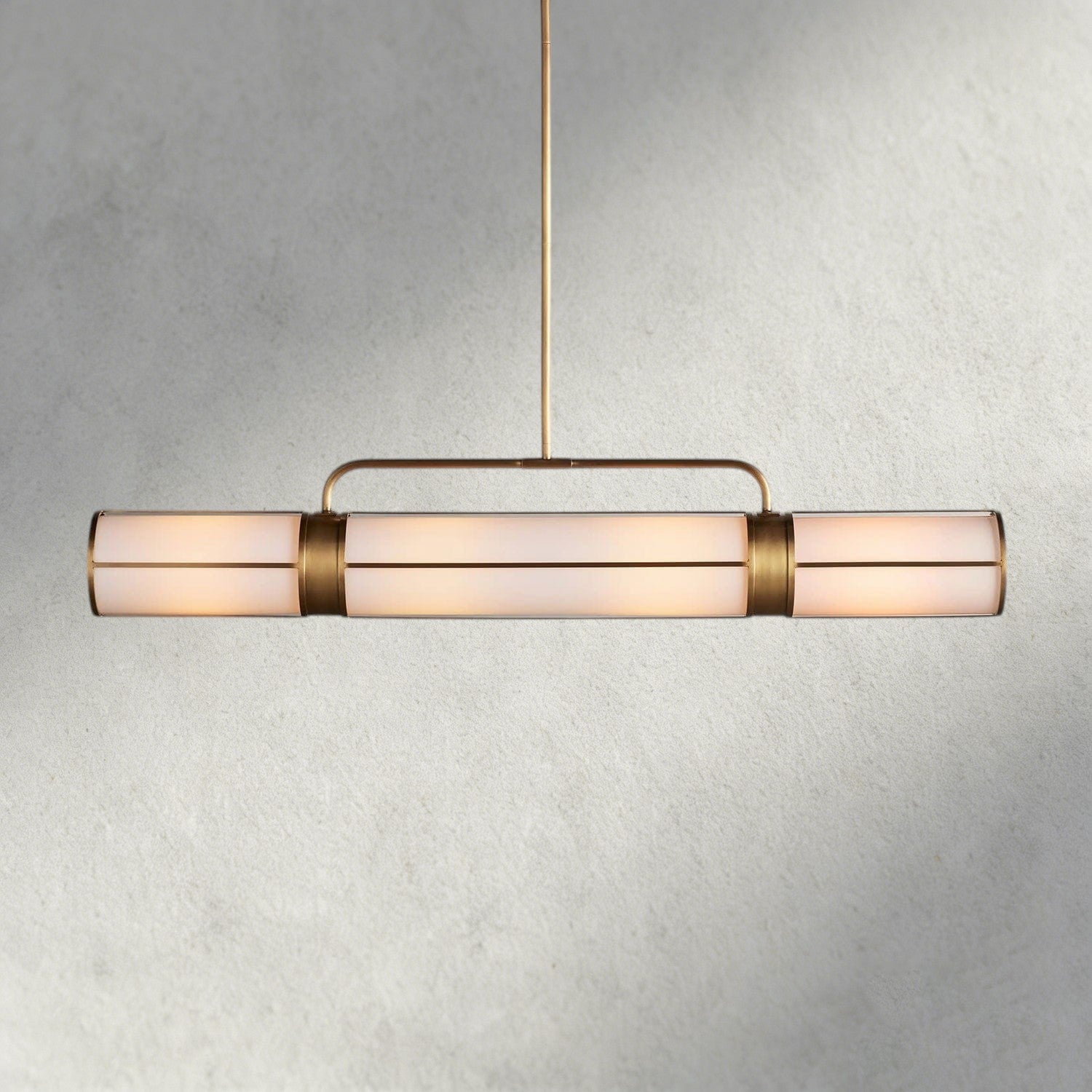 54" / Brass Remming Linear Chandelier 54", 62", 72"