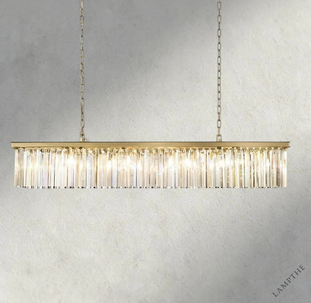 60" / Brass Rhys Rectangular Chandelier 49", 60"