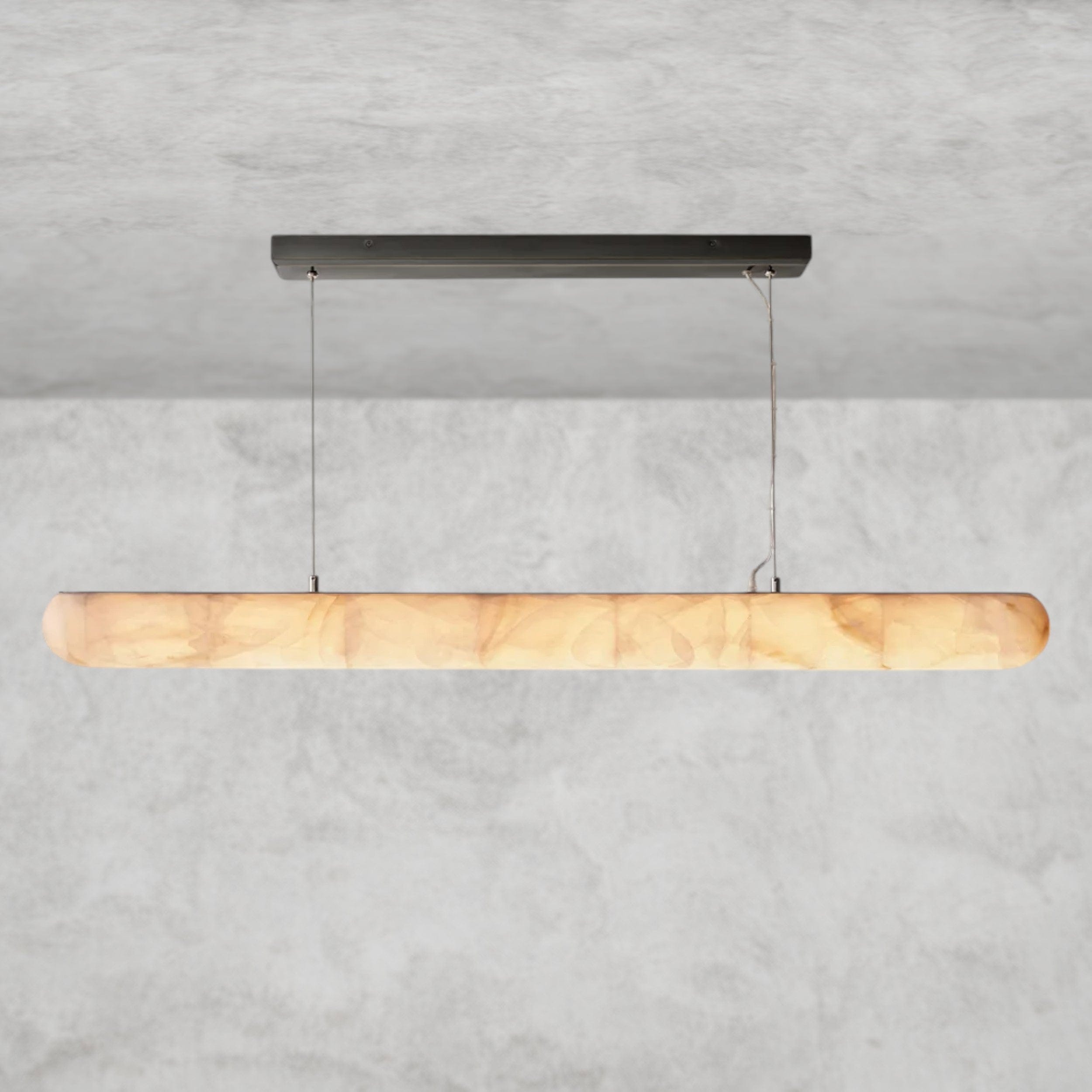 60" / Bronze Rivage lisse linear chandelier 60", 80"