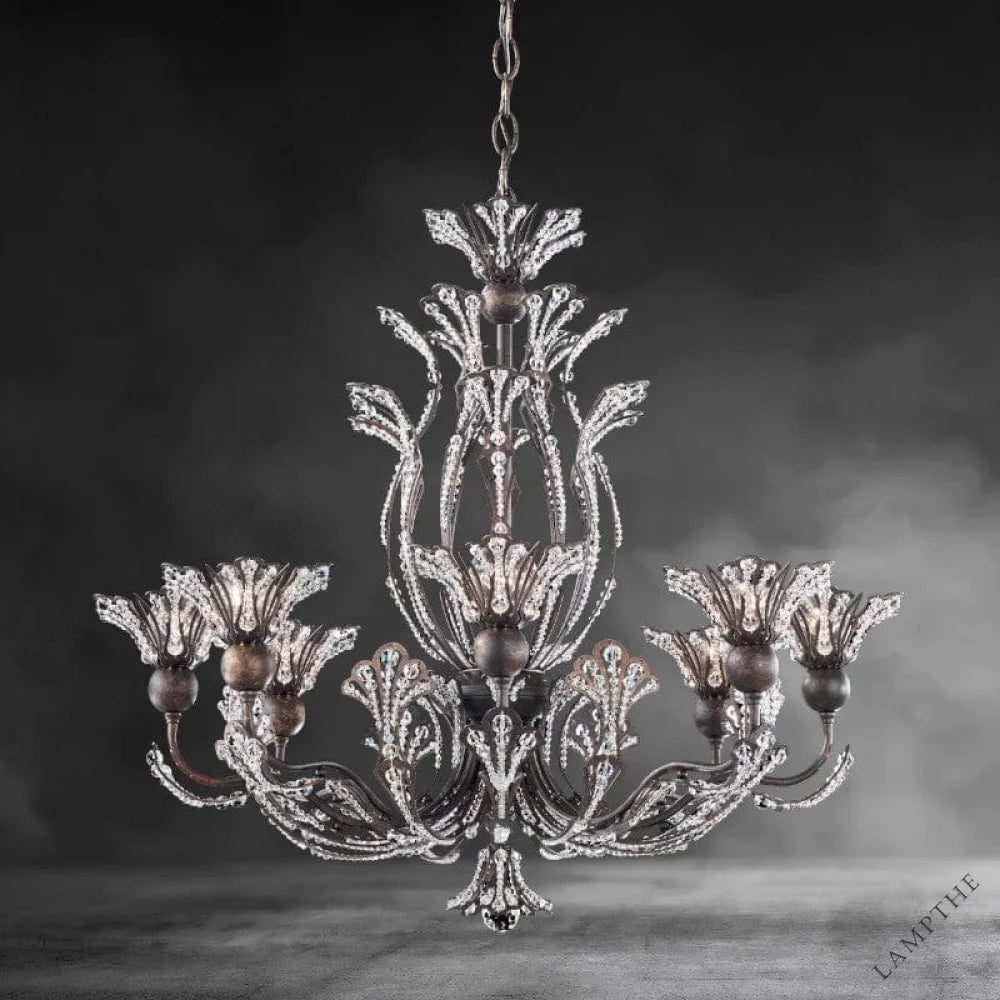 Rivendell 8 Light Crystal Chandelier 26"