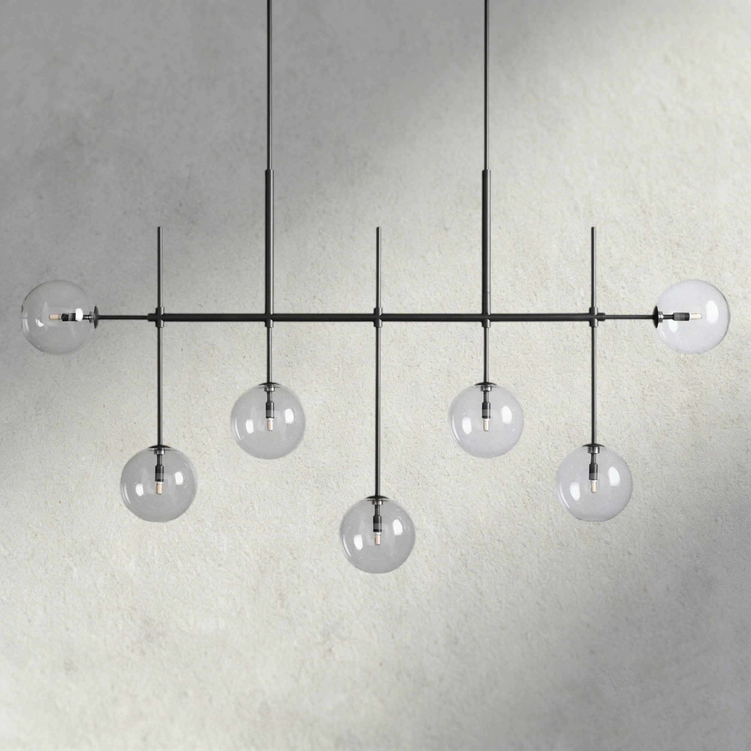 72" / Bronze Roscoe Linear Chandelier 60“, 72”