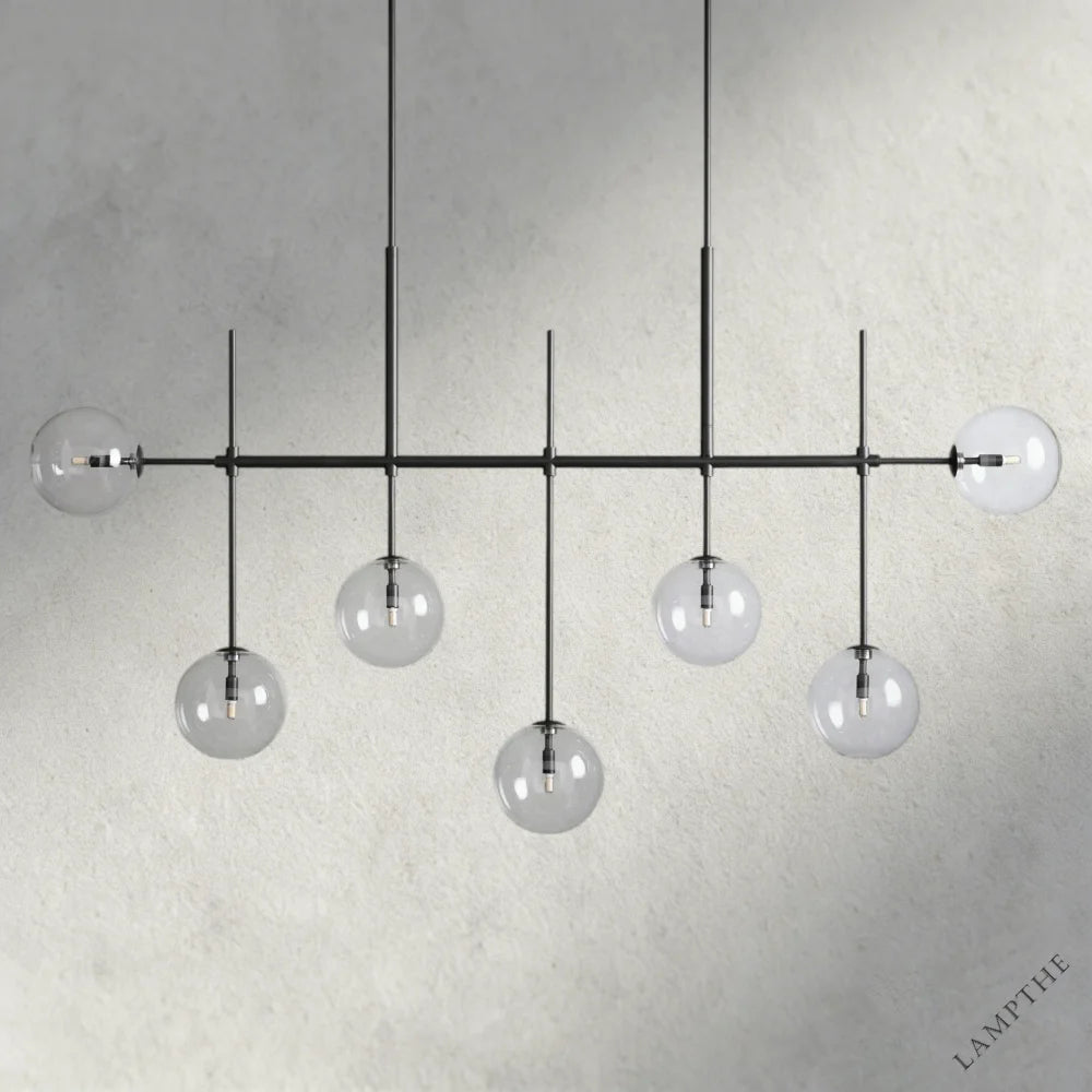72" / Bronze Roscoe Linear Chandelier 60“, 72”