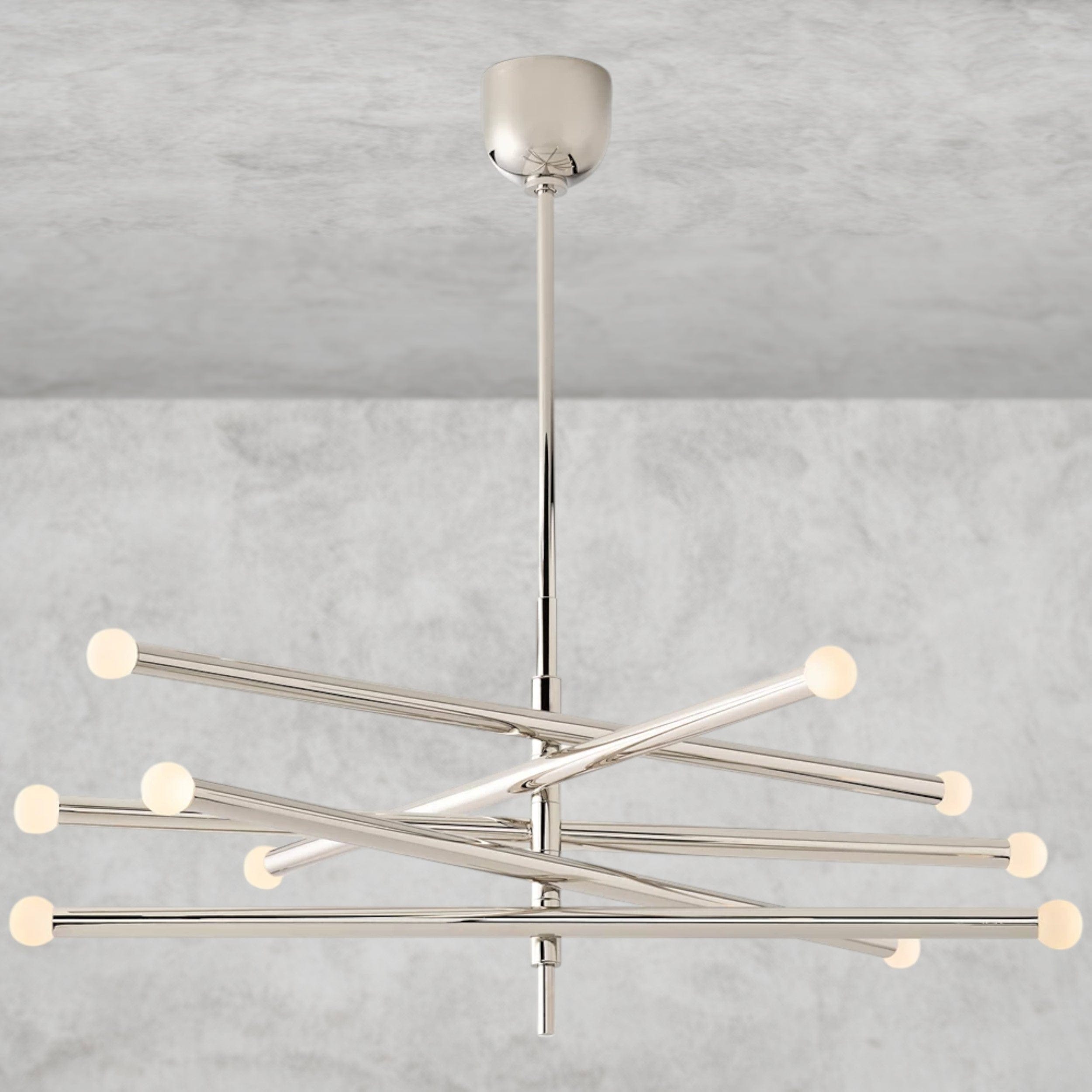 Nickle ROUSSEAU 10-LIGHT MOBILE ORB CHANDELIER