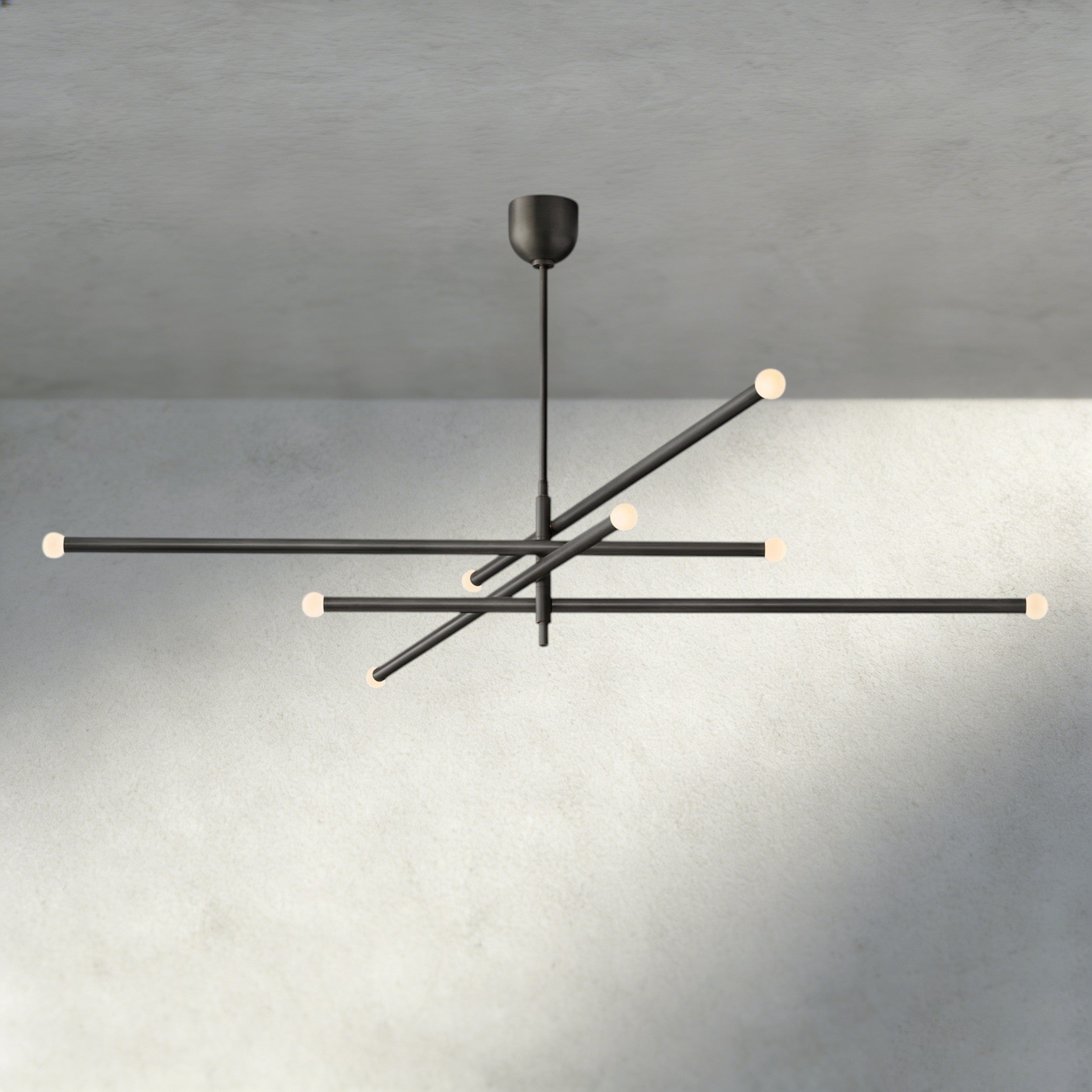 68" / Bronze ROUSSEAU 8-LIGHT MOBILE ORB CHANDELIER 53", 68"