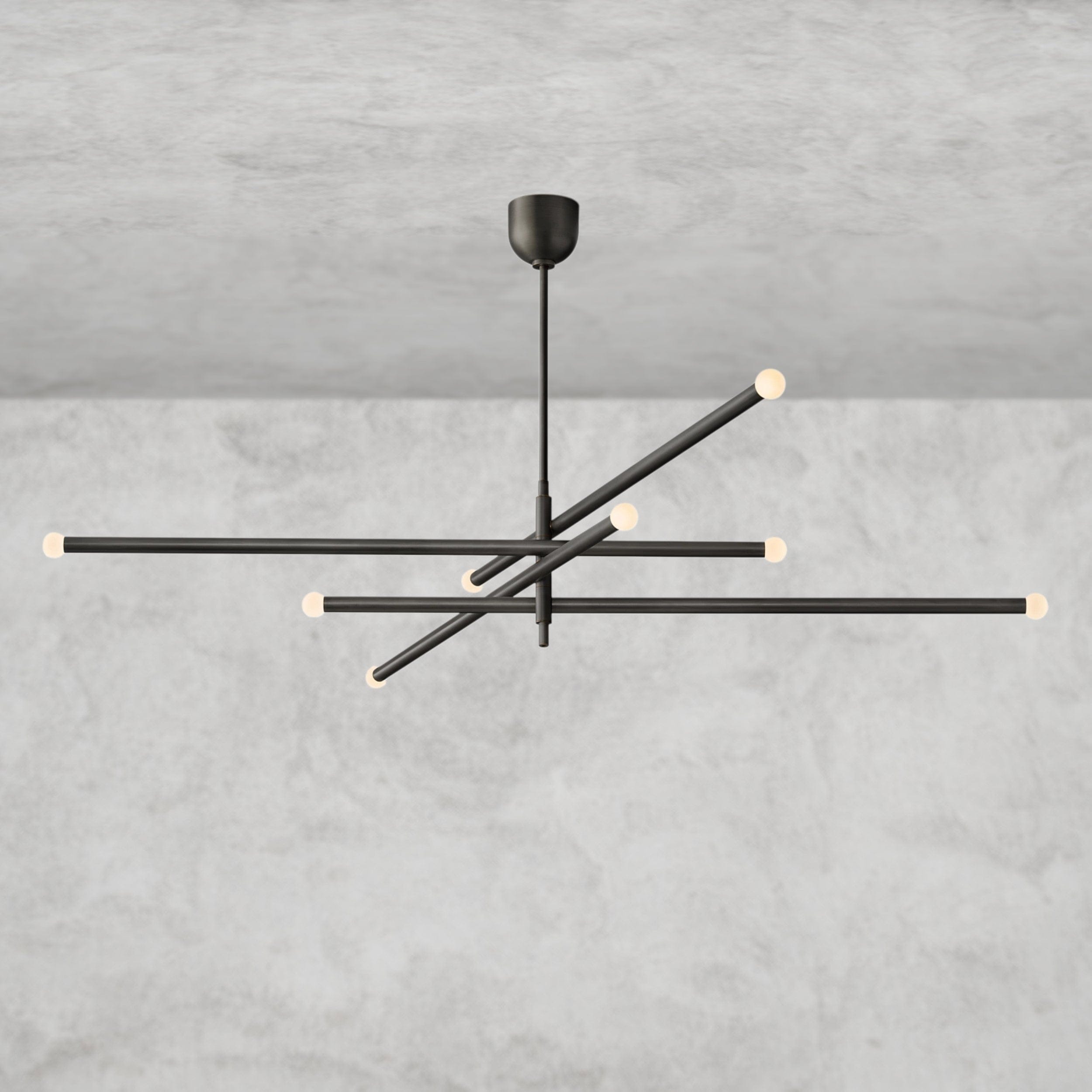 68" / Bronze ROUSSEAU 8-LIGHT MOBILE ORB CHANDELIER 53", 68"