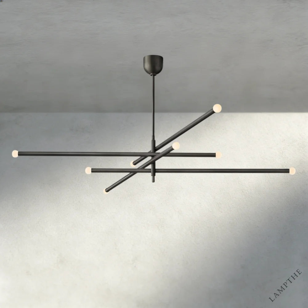 68" / Bronze ROUSSEAU 8-LIGHT MOBILE ORB CHANDELIER 53", 68"