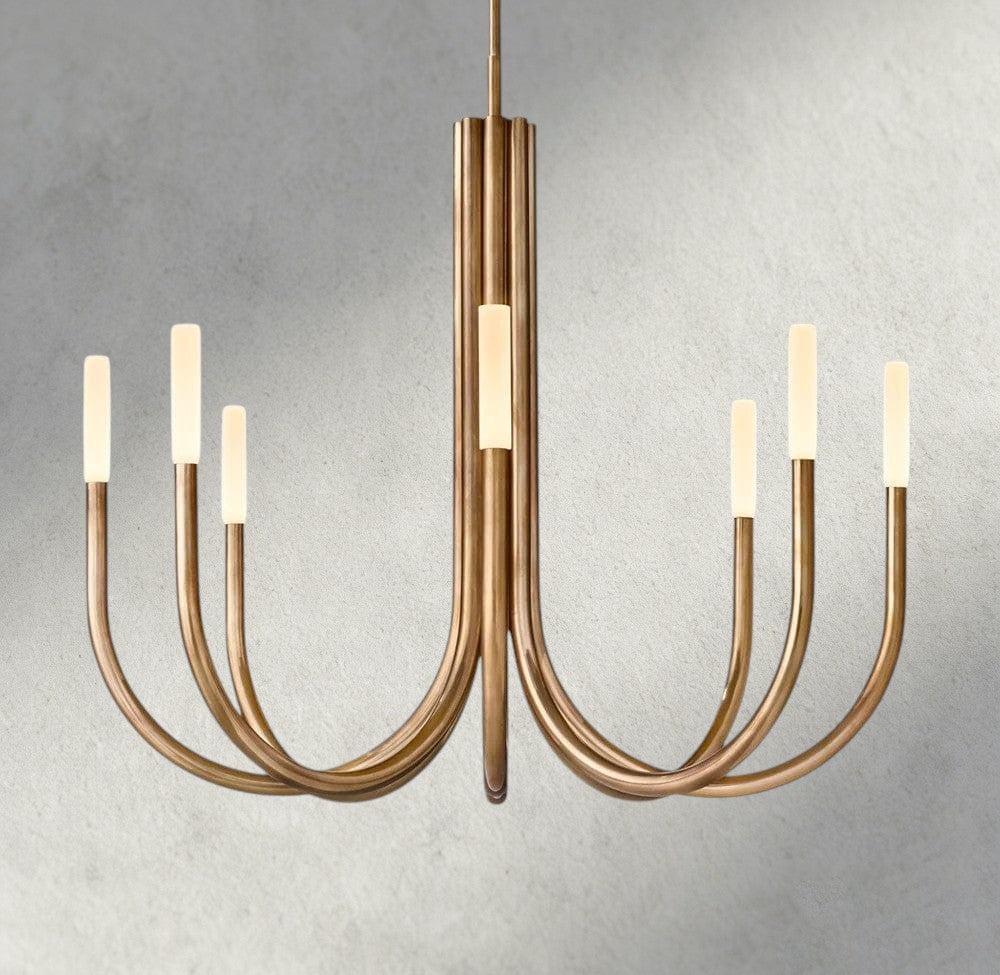 38" / Brass Rousseau Round Chandelier 38", 50"