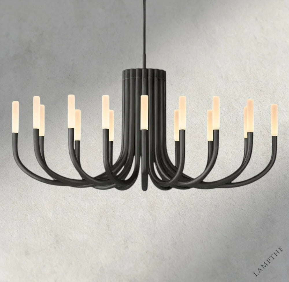 50" / Bronze Rousseau Round Chandelier 38", 50"