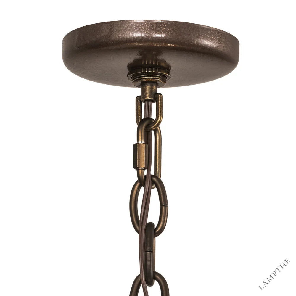 Rustic Lodge 10 - Light Chandelier 33"W
