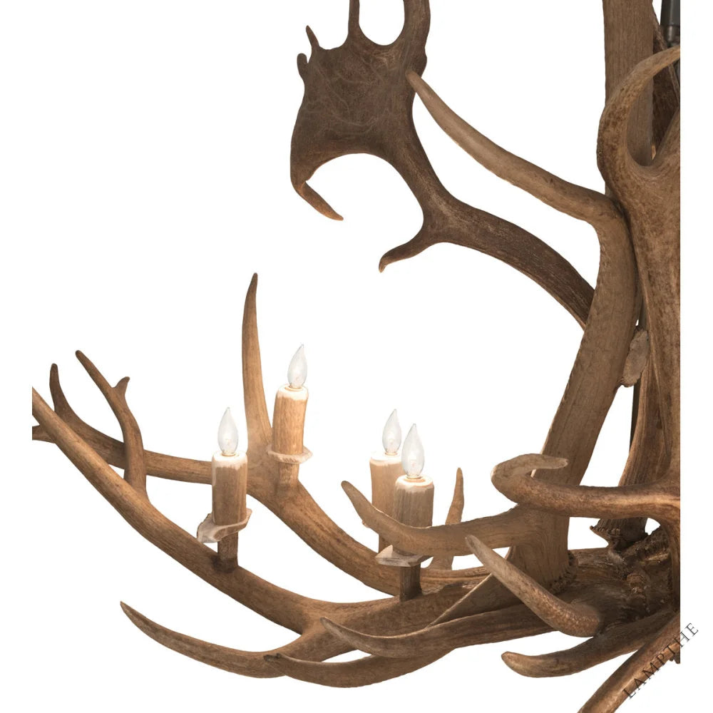 Rustic Lodge 8 - Light Chandelier 64"W