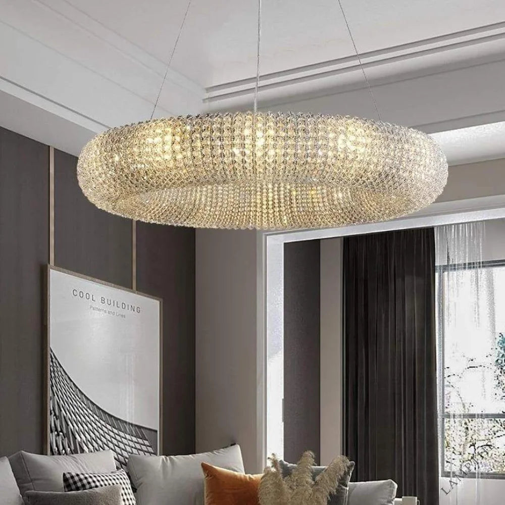 Samter Ring Clear Crystal Chandelier 31", 40", 60"