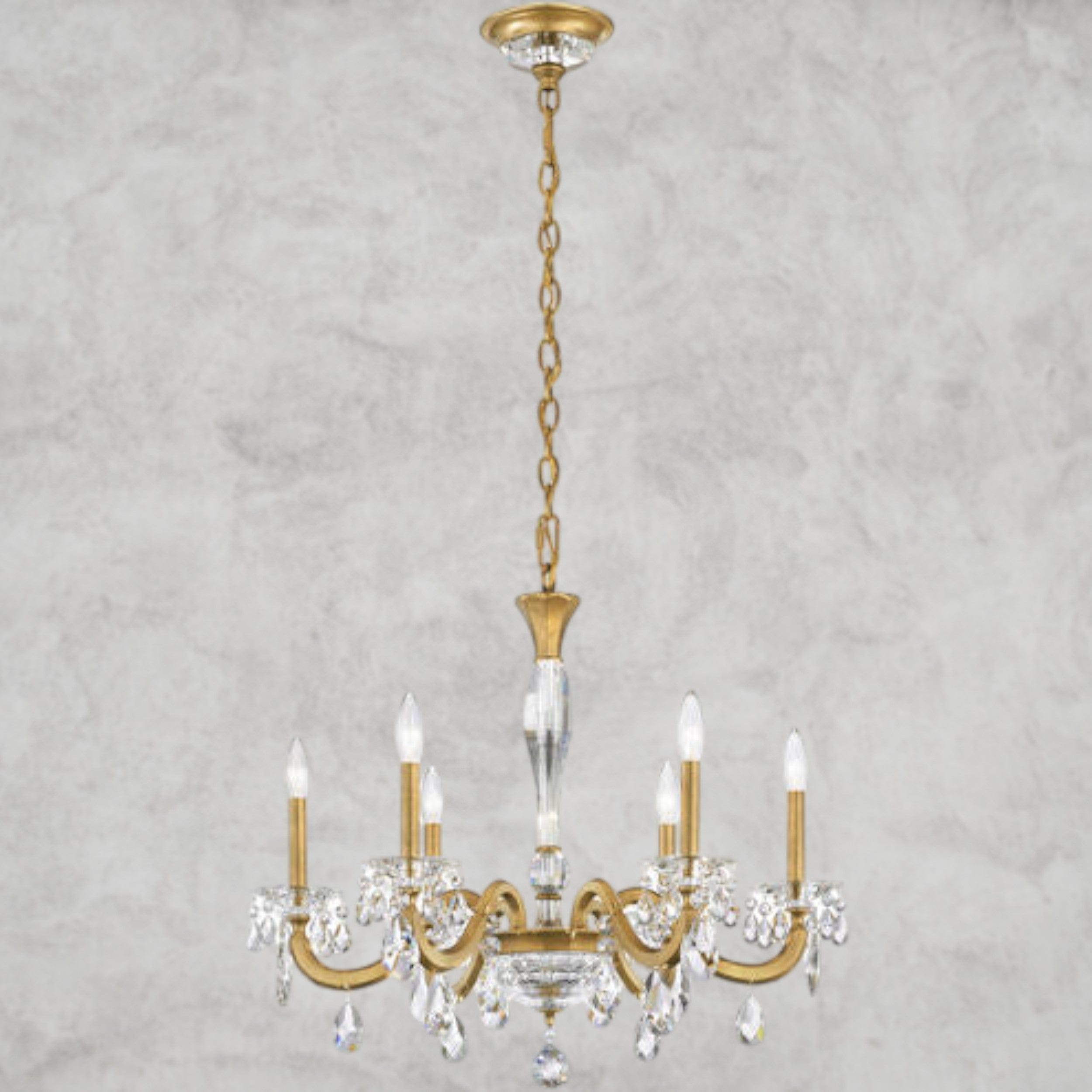 Heirloom Gold San Marco 6-light chandelier 24"