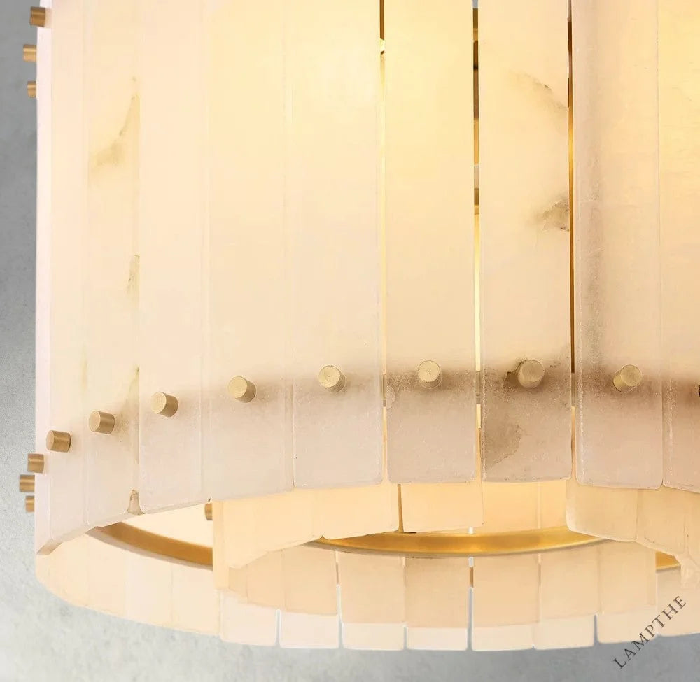 San Marco Alabaster Round Chandelier 22", 37", 48", 60"