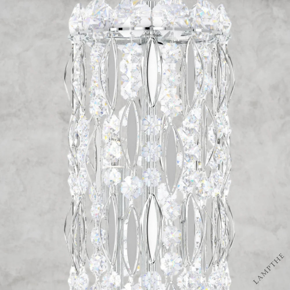 White / Clear Heritage Crystal Sarella 18 - Light Chandelier