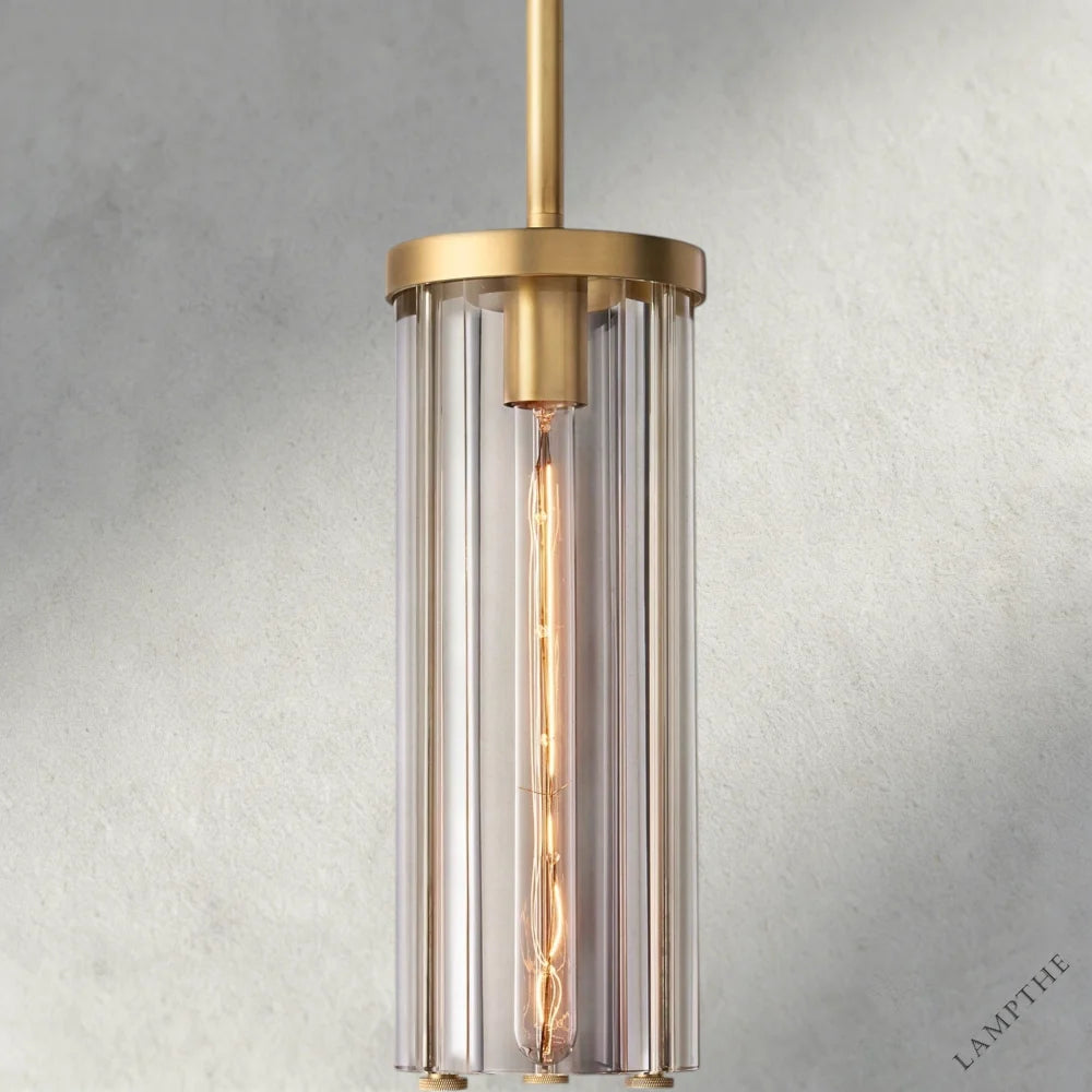 Brass Savile Cylindrical Pendant