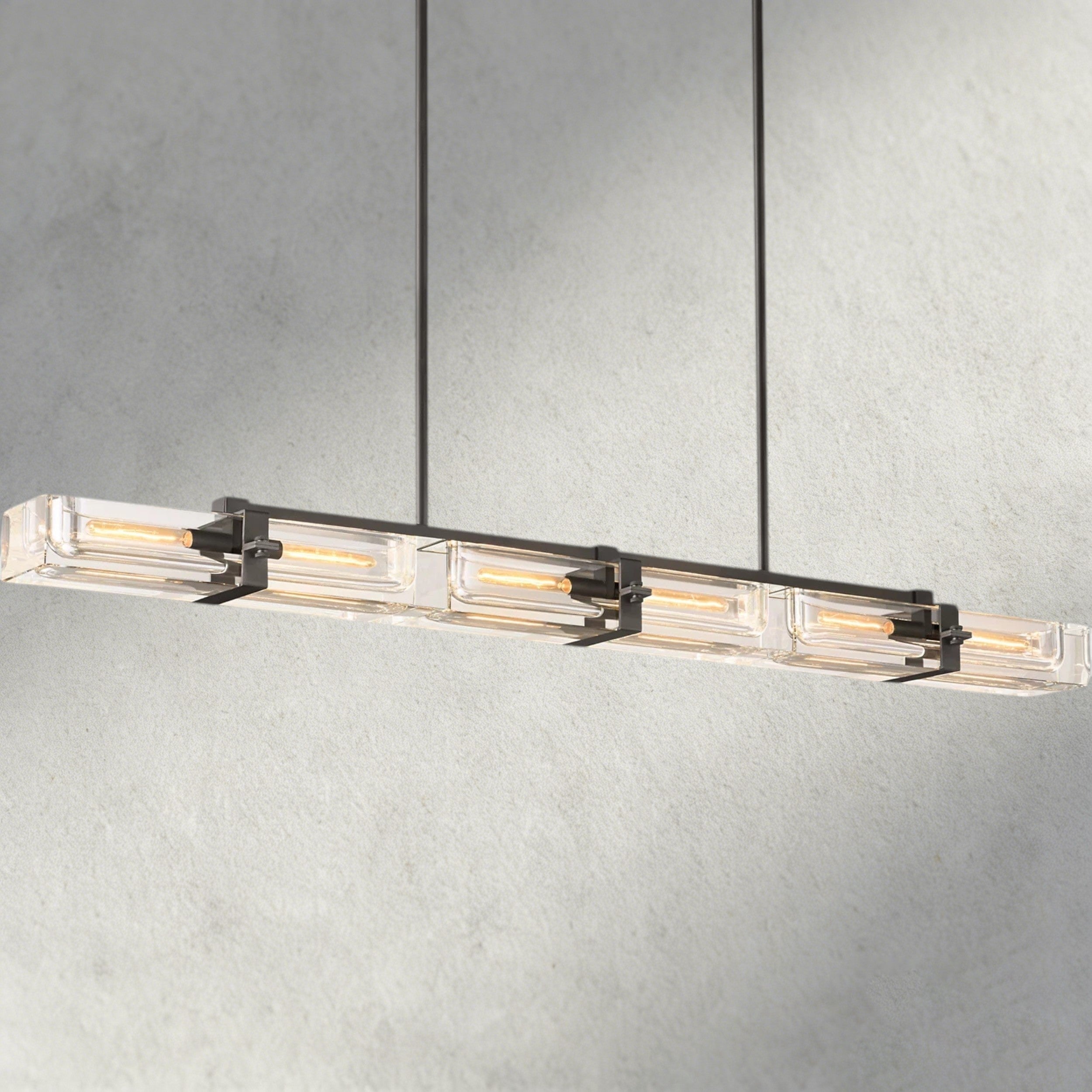 72" / Bronze Savile Linear Chandelier 24", 48", 72"