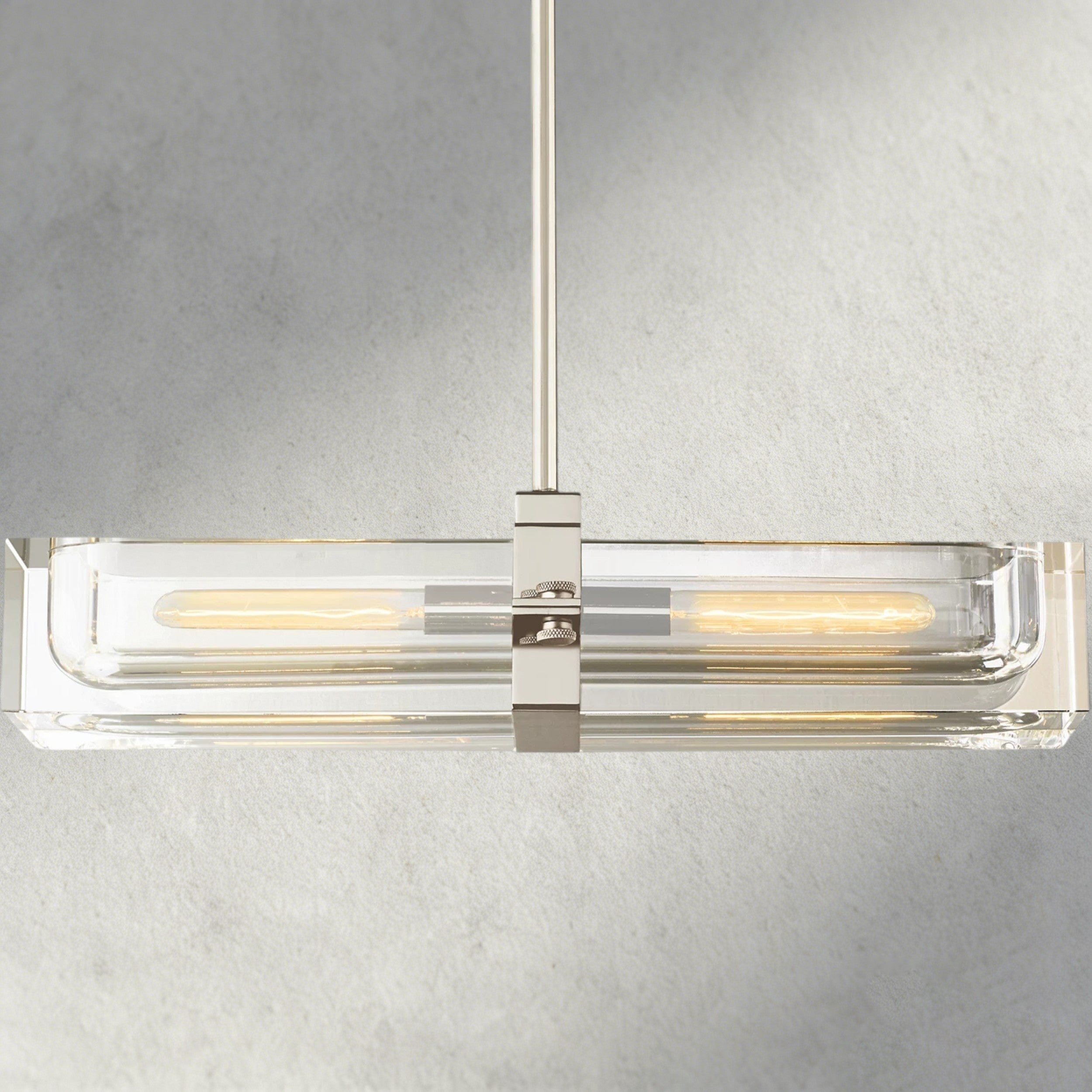 24" / Nickle Savile Linear Chandelier 24", 48", 72"