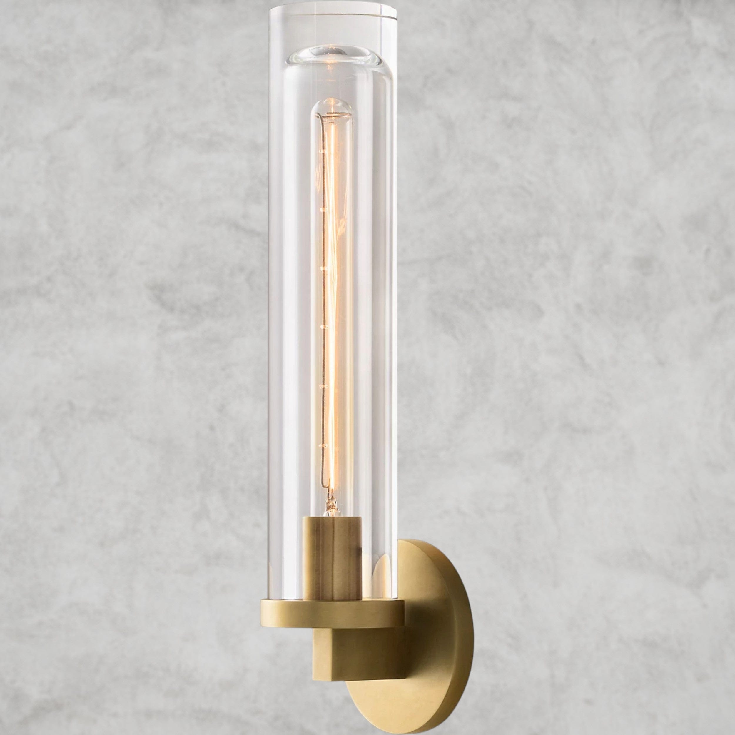 Brass Savile Round Sconce