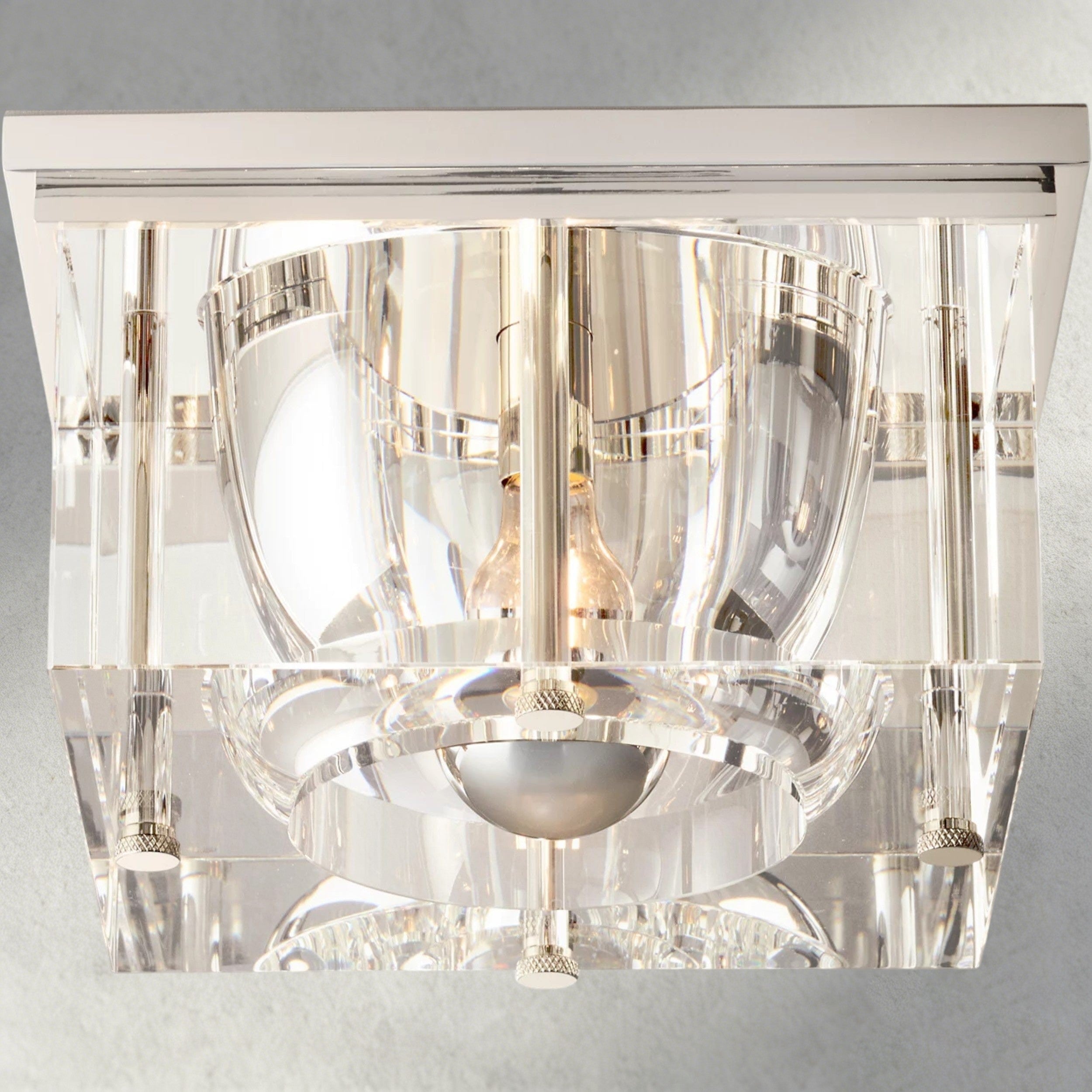 12" / Nickle Savile Square Flushmount 10", 12", 14"