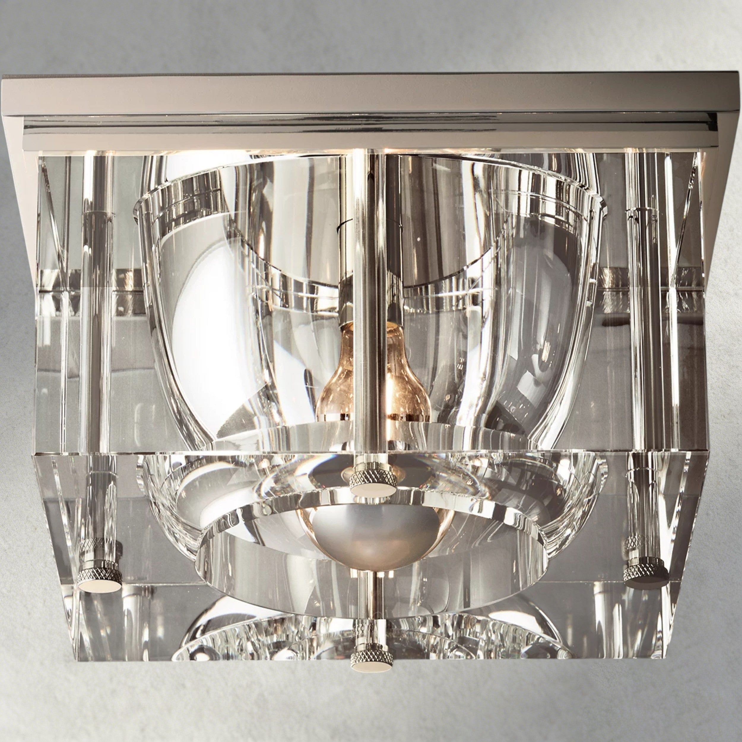 10" / Nickle Savile Square Flushmount 10", 12", 14"