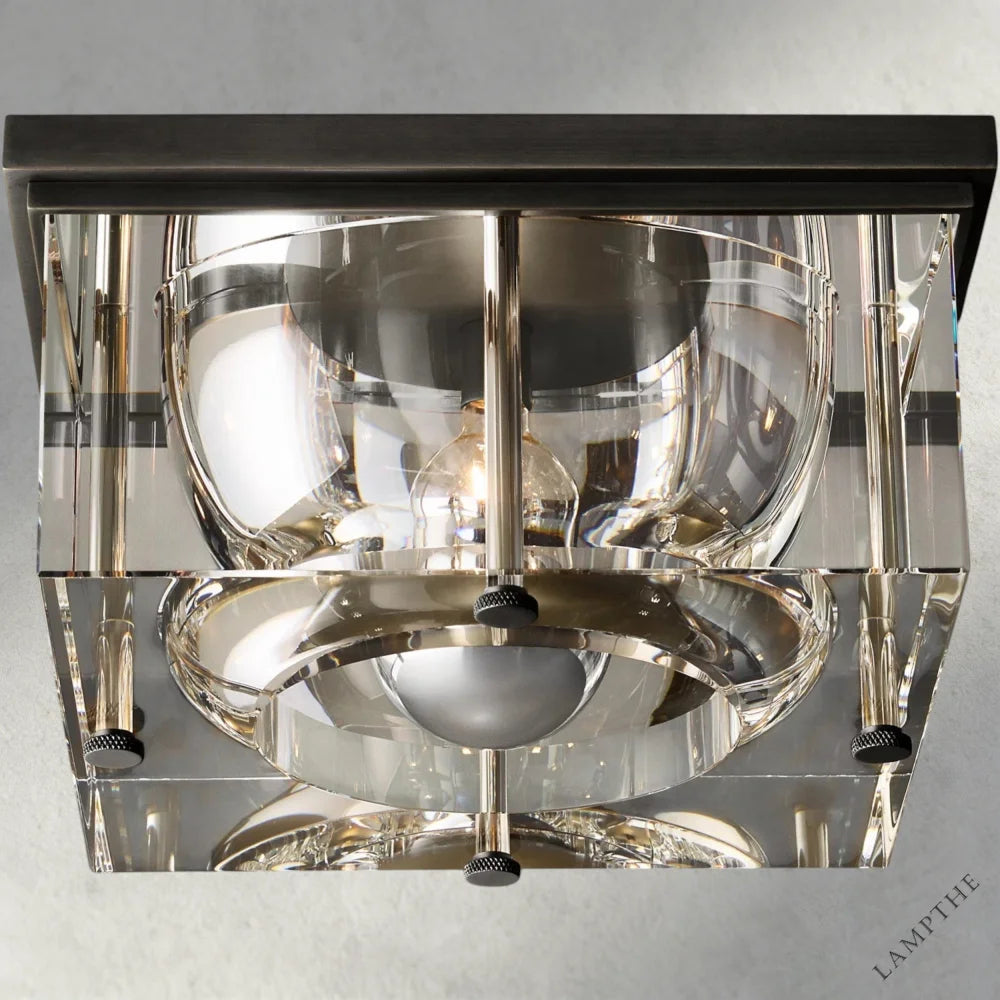 10" / Bronze Savile Square Flushmount 10", 12", 14"