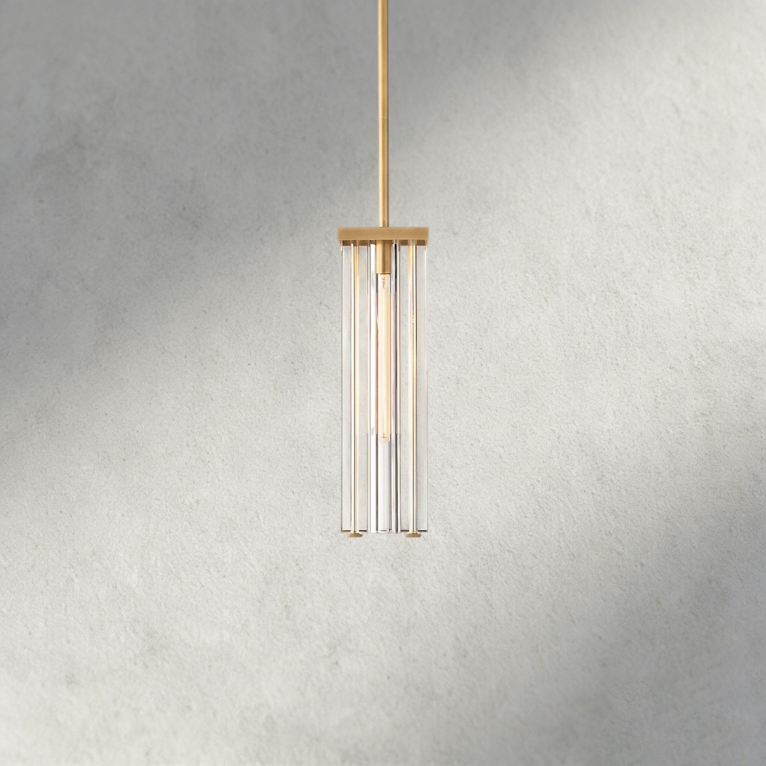 Brass Savile Square Pendant