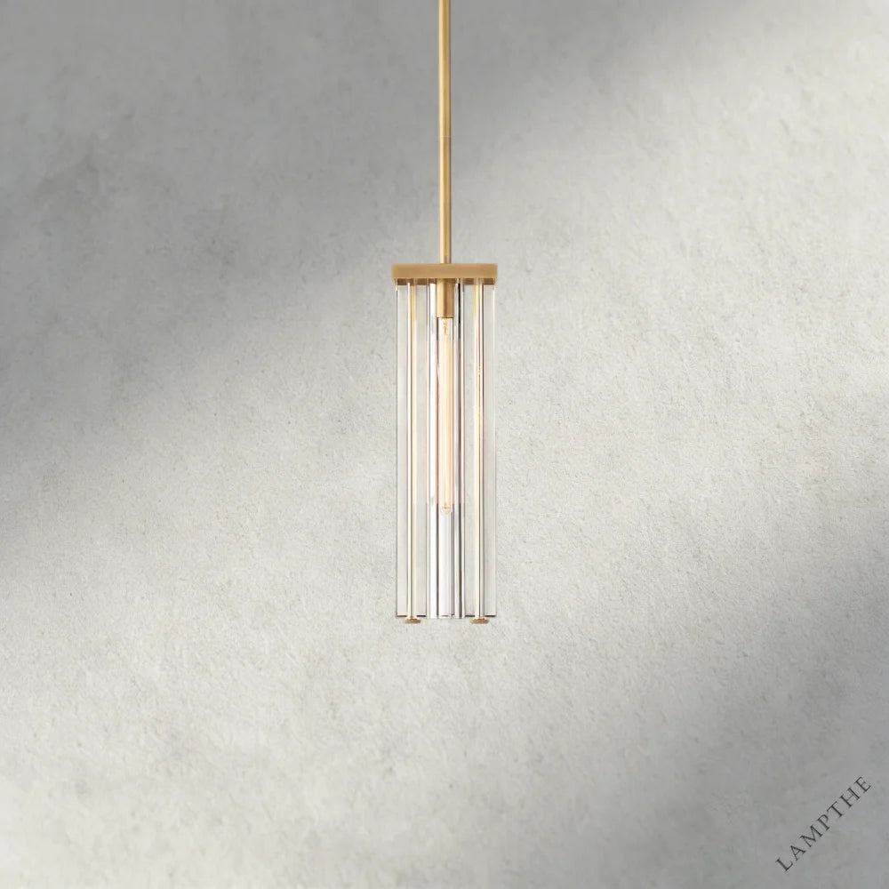Brass Savile Square Pendant