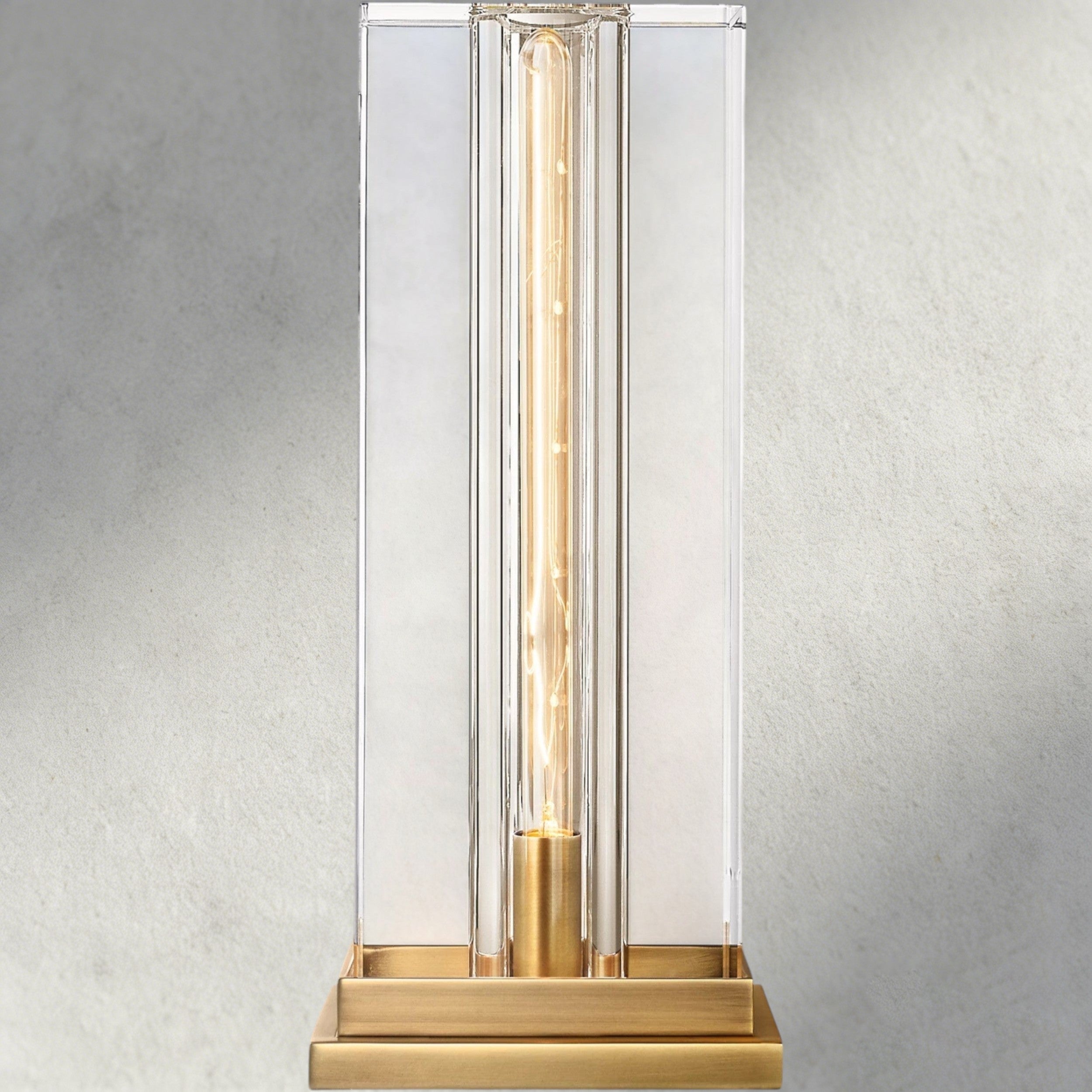 Brass Savile Square Table Lamp