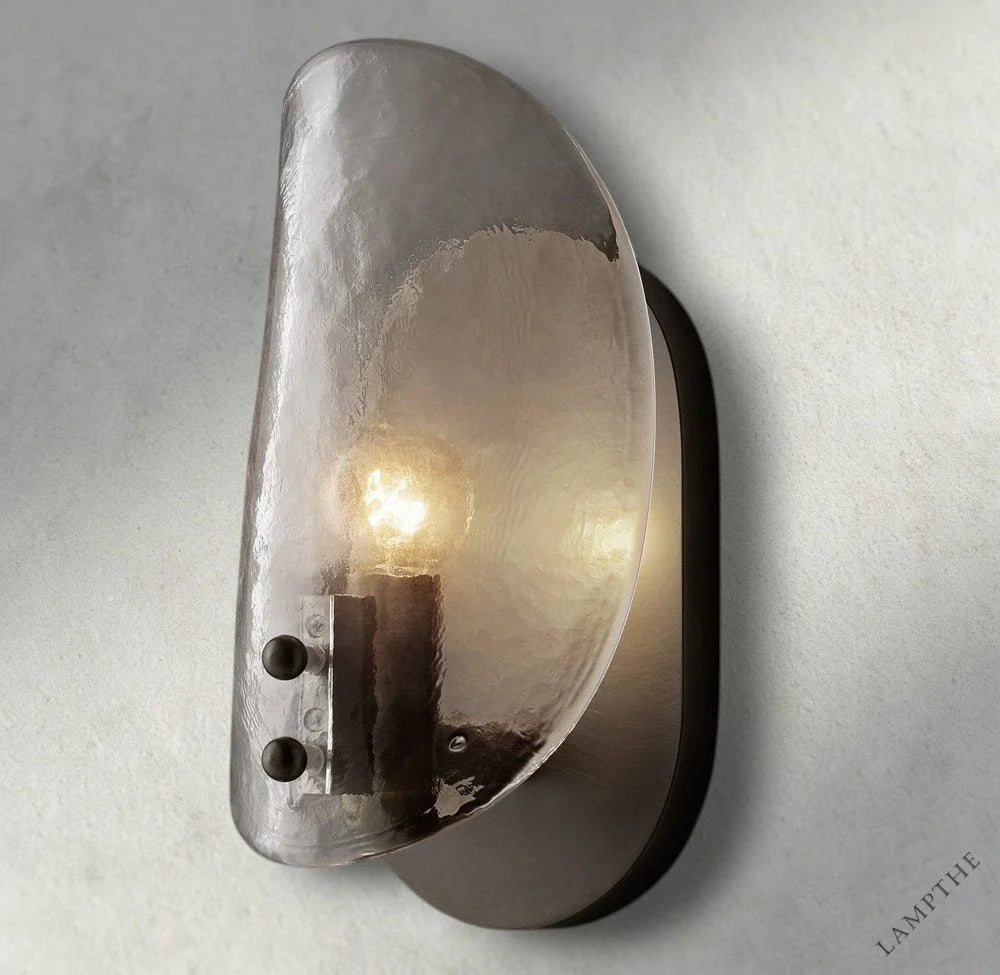 Shell Clear Glass Sconce