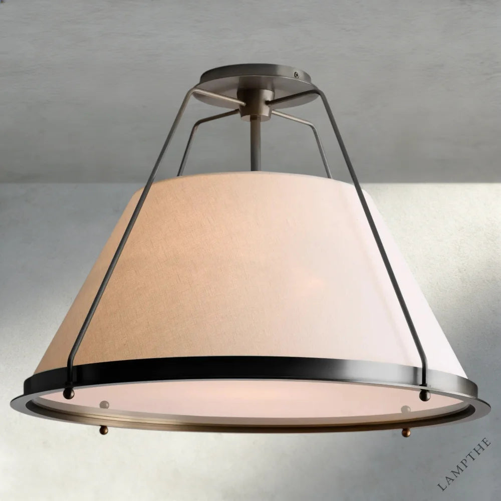 21" / Bronze Shelton Flush Mount 15", 21"