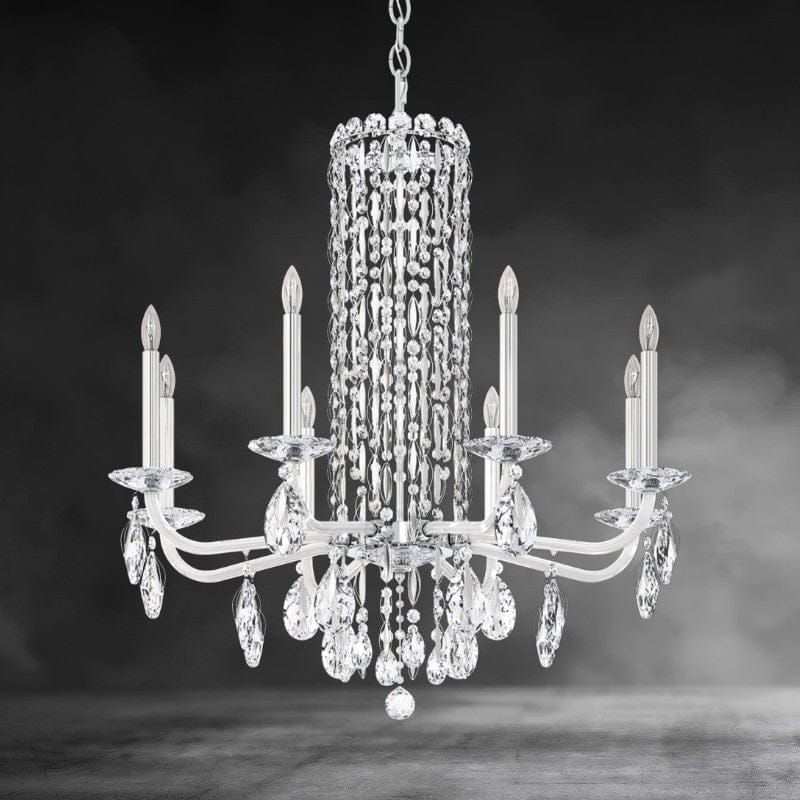 Siena 8-light crystal chandelier30"