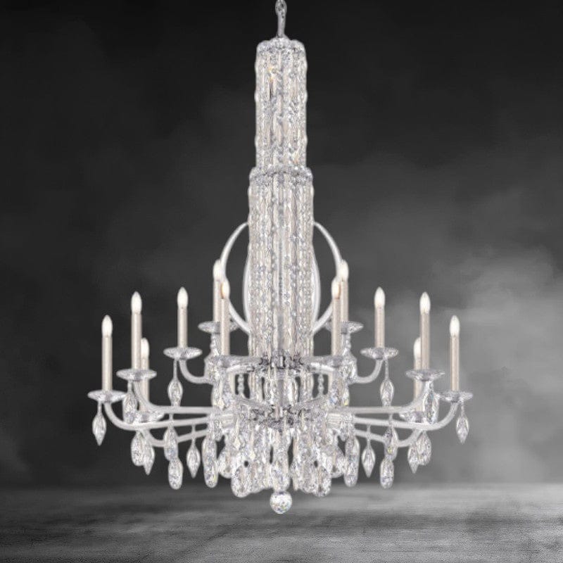 White / Crystal Heritage Crystal Siena Crystal Chandelier 40"