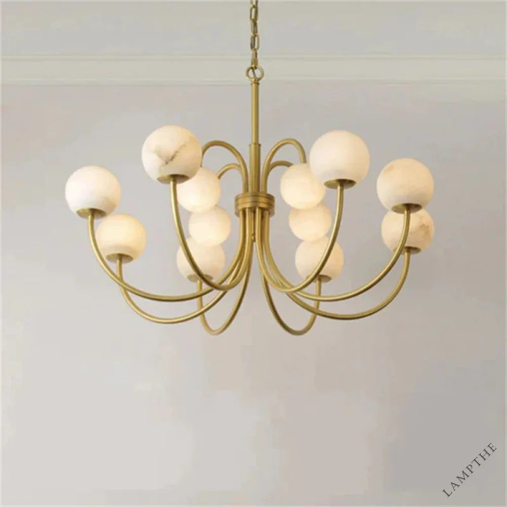 Alabaster Radial Chandelier - jchandelier
