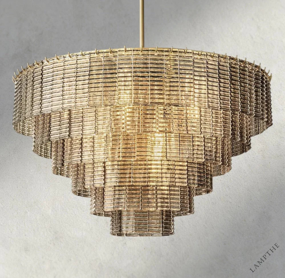 Sirene Smoke Glass Round Chandelier 41", 52", 65"