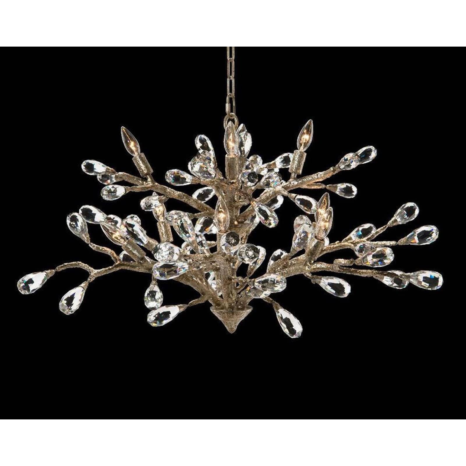 Solirene Budding Crystal Ten-Light Chandelier