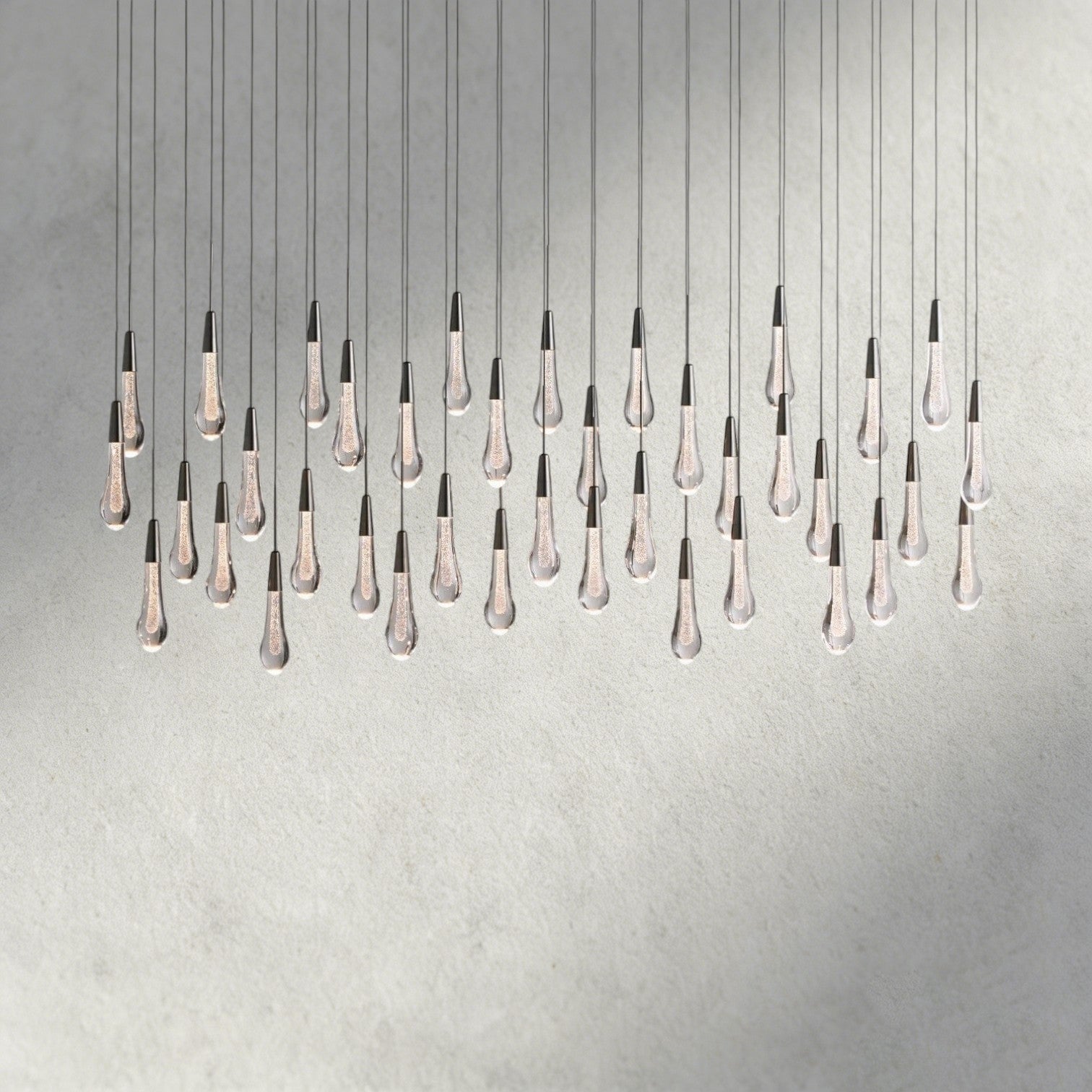 60" / Bronze Soltaire Linear Chandelier 37", 50", 60", 70"