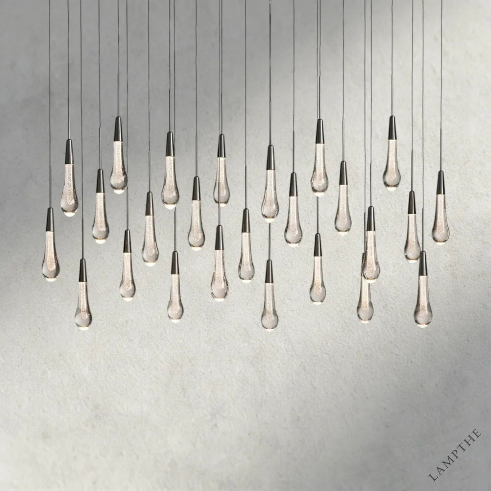 50" / Bronze Soltaire Linear Chandelier 37", 50", 60", 70"