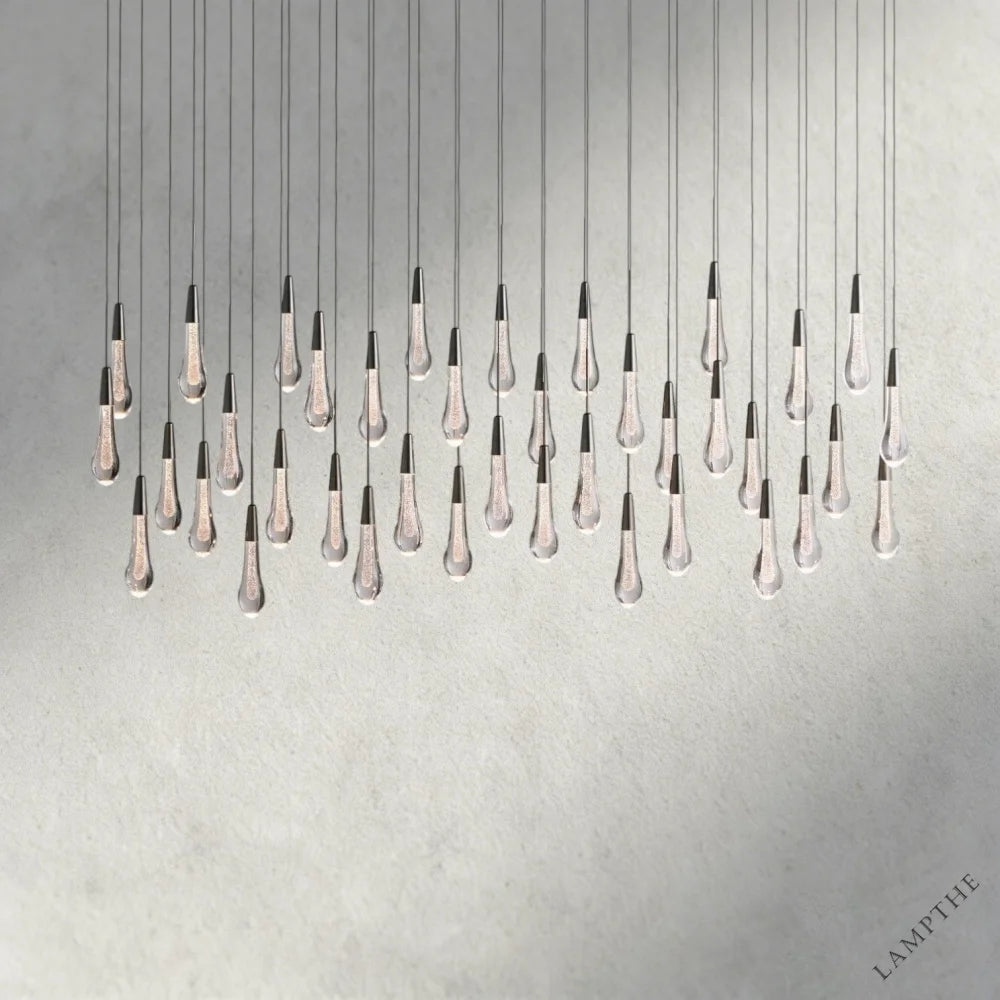 60" / Bronze Soltaire Linear Chandelier 37", 50", 60", 70"