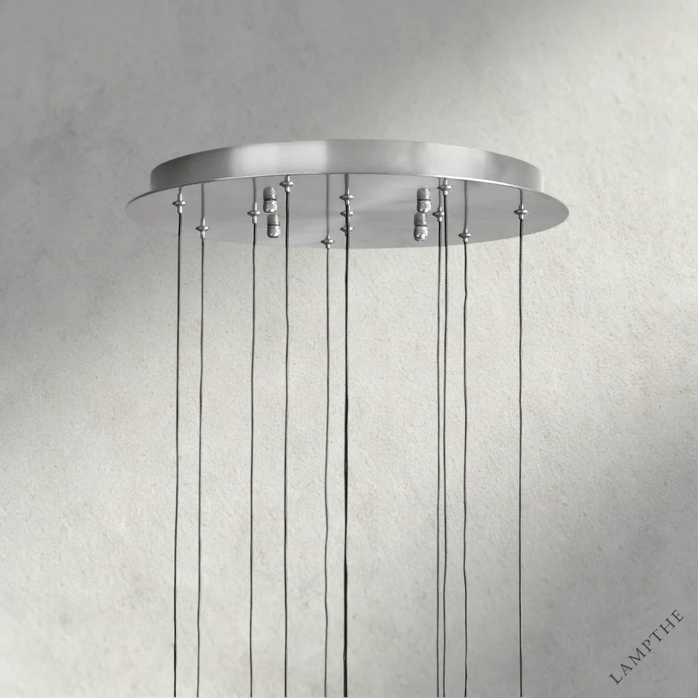 Soltaire Round Chandelier 17", 24", 36", 58"