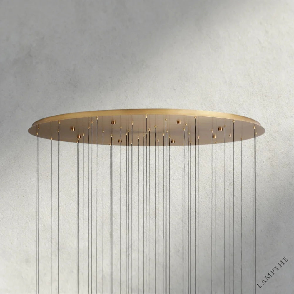 Soltaire Round Chandelier 17", 24", 36", 58"