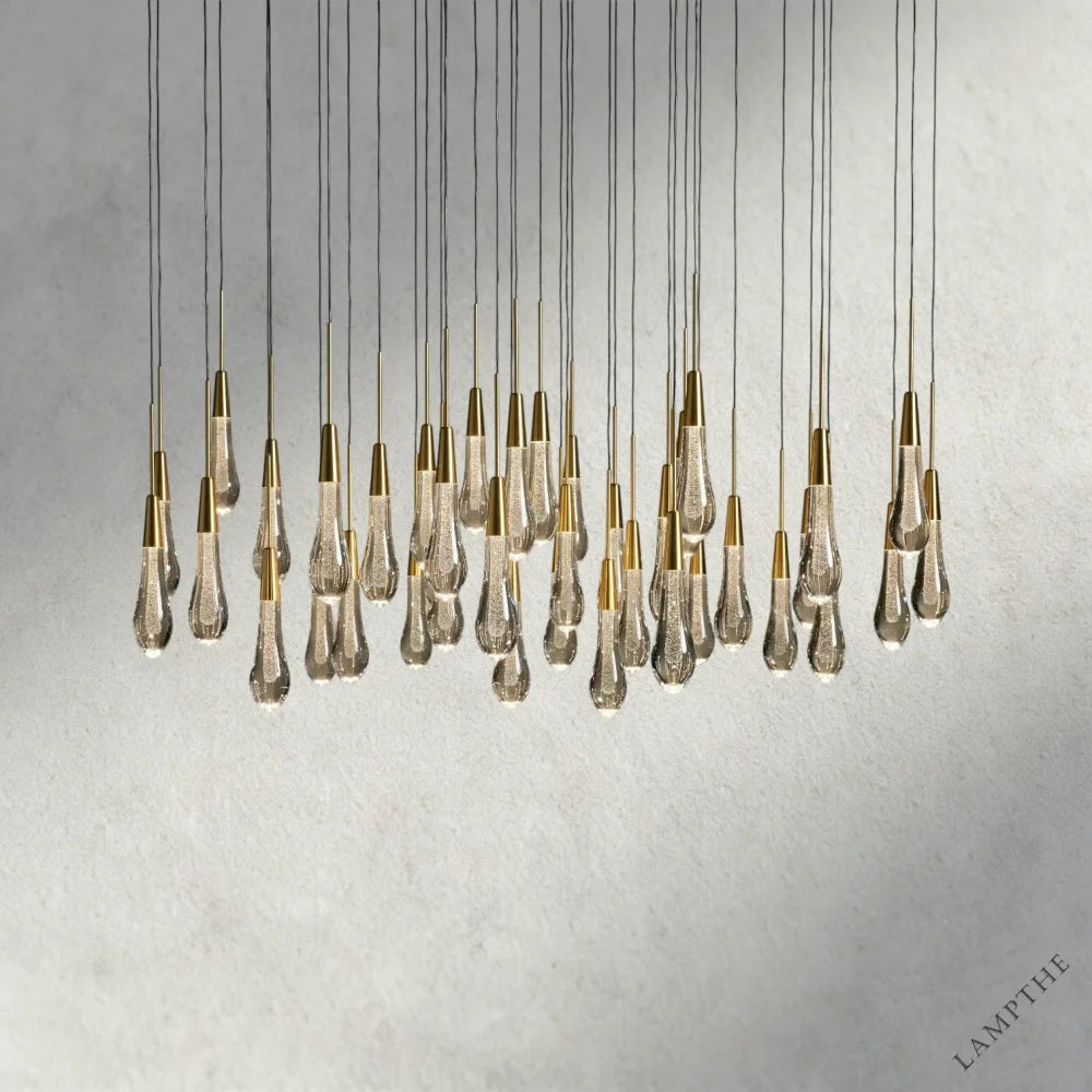 48" / Brass Soltaire Round Chandelier 17", 24", 36", 58"