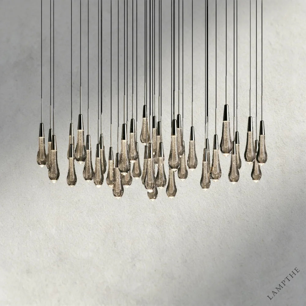 48" / Nickle Soltaire Round Chandelier 17", 24", 36", 58"