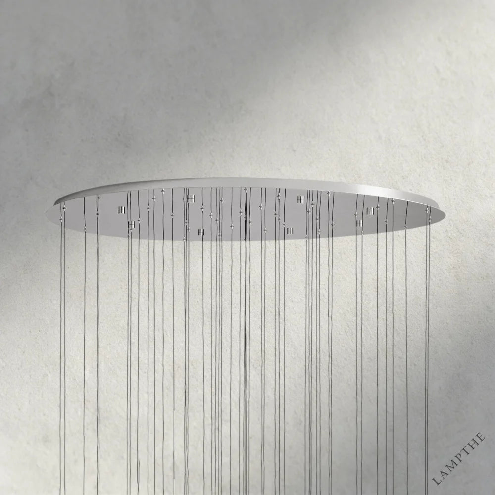 Soltaire Round Chandelier 17", 24", 36", 58"