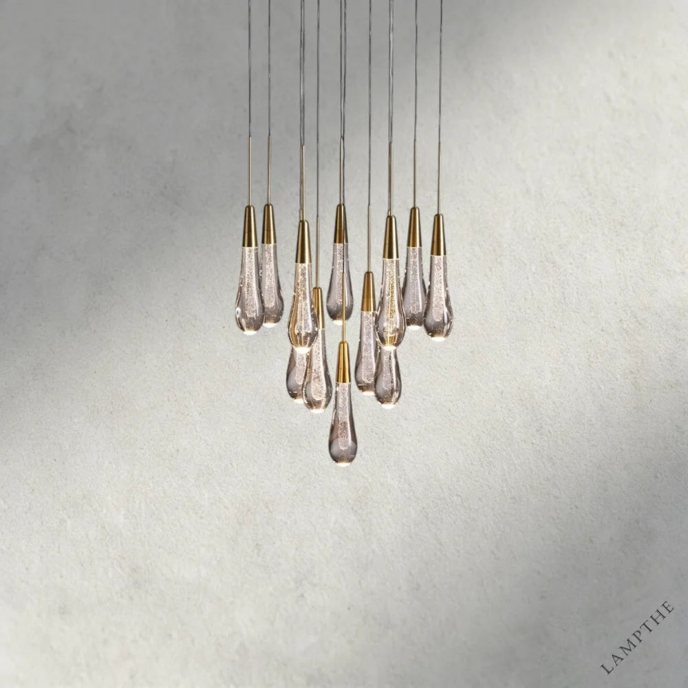 17" / Brass Soltaire Round Chandelier 17", 24", 36", 58"