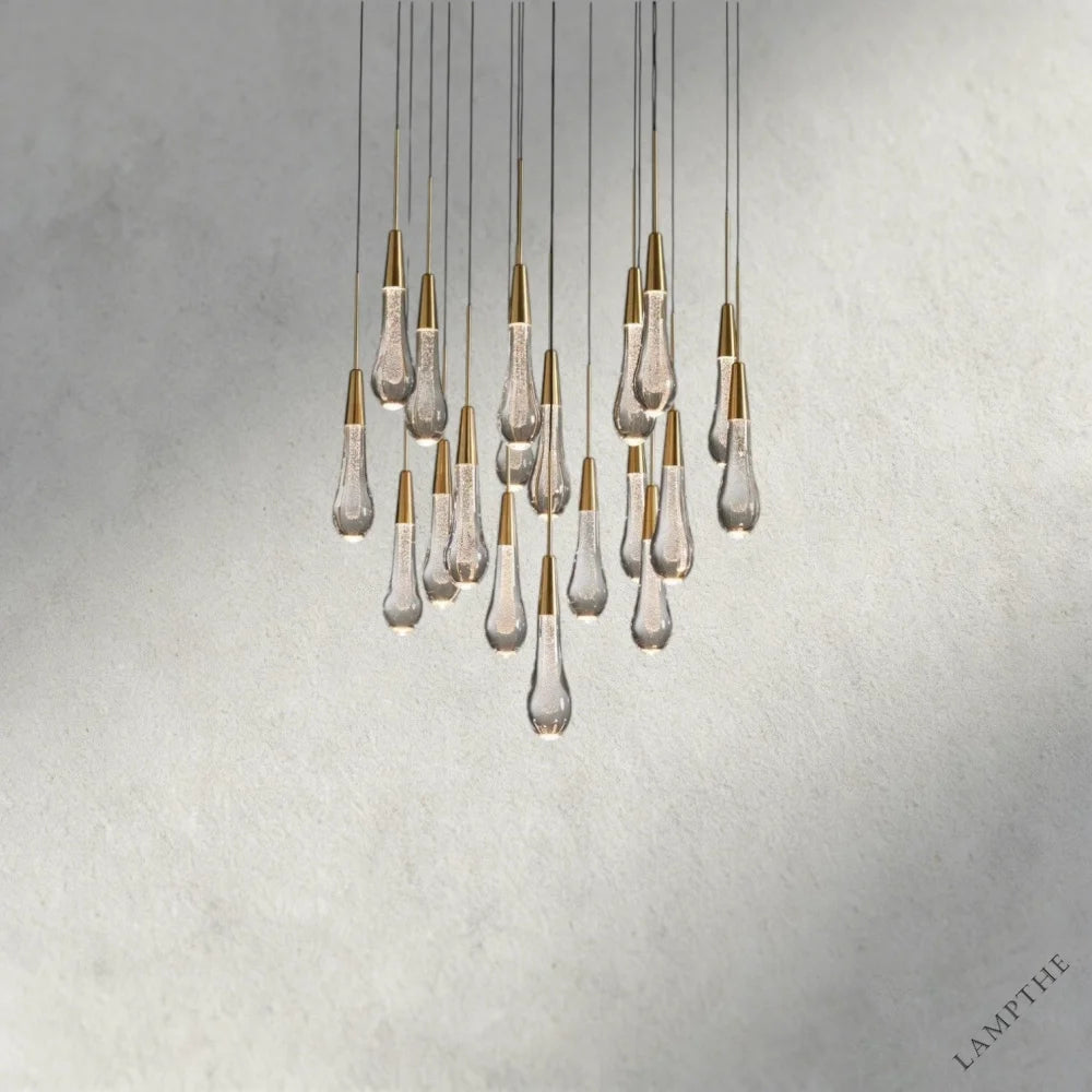 24" / Brass Soltaire Round Chandelier 17", 24", 36", 58"