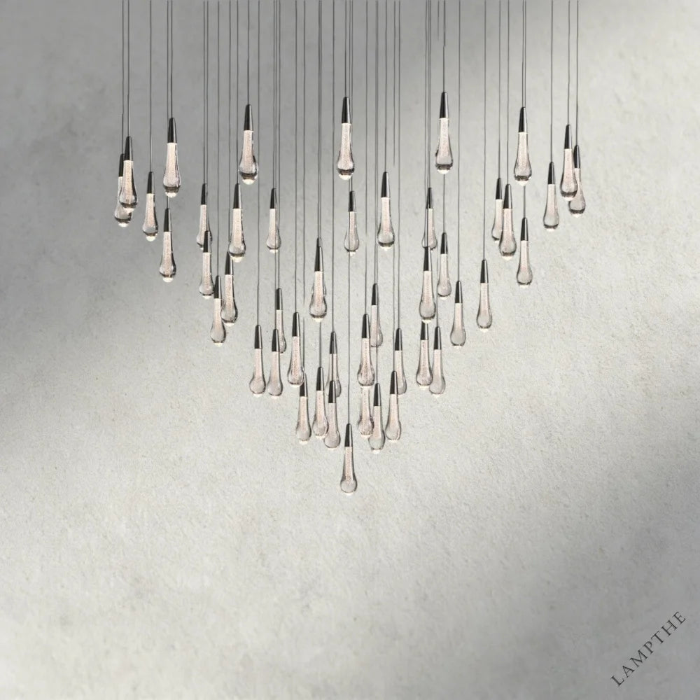 58" / Bronze Soltaire Round Chandelier 17", 24", 36", 58"