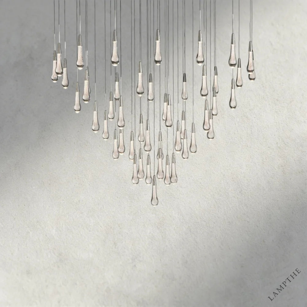 58" / Nickle Soltaire Round Chandelier 17", 24", 36", 58"