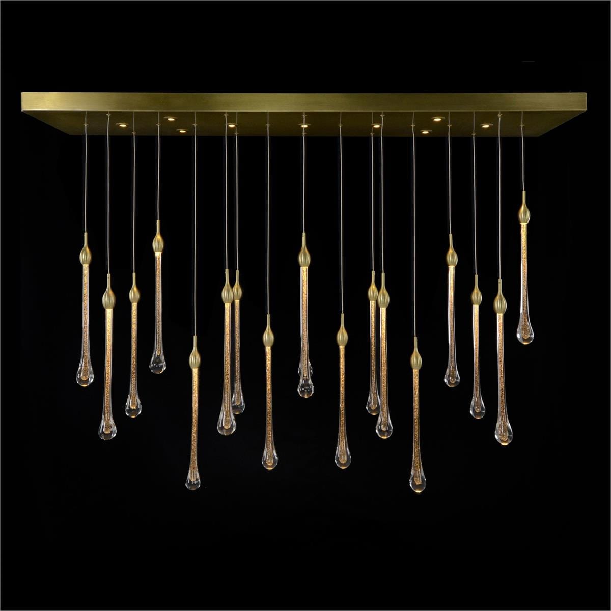 Thirty-Light Crystal Drop Chandelier